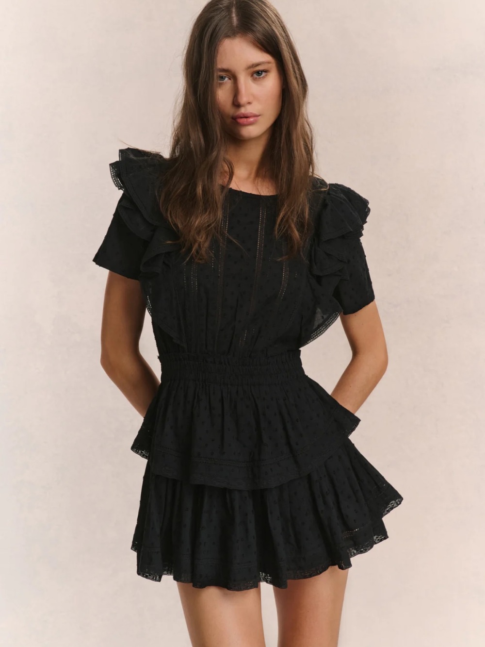 LoveShackFancy Natasha Heritage Mini Dress